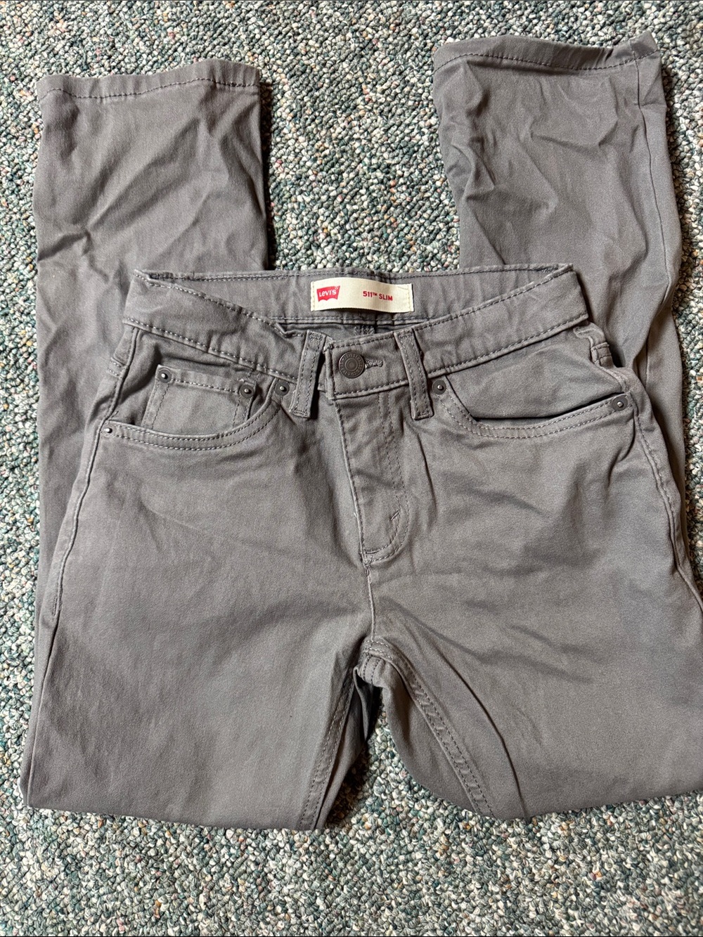 Levi's Boy's Slim Jeans - Charcoal Gray